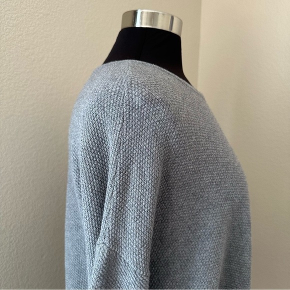 J. Jill Pure Cashmere Blend Boxy Waffle Knit Pull Over Sweater with Pockets - Picture 7 of 13